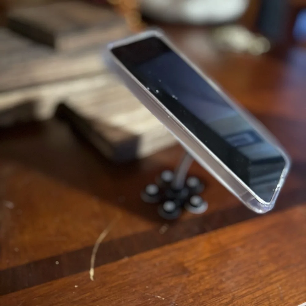 Clear Phone Case with Black Stand
